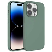 Apple iPhone 14 Pro Kılıf Sıvı Teknolojili Silinebilir Sert  Kivi Kapak thumbnail 2