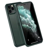 Apple iPhone 11 Pro Max Kılıf  Dor Silikon Temperli Cam Kapak - 12