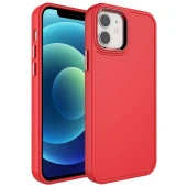 Apple iPhone 12 Kılıf Metal Çerçeve ve Buton Tasarımlı Sert  Botox Kapak thumbnail 4