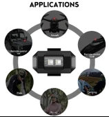 7 Renk Bisiklet Motosiklet Drone Işığı Çakarlı Lamba - 3