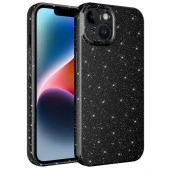 Apple iPhone 14 Kılıf Kamera Korumalı Simli Lüks  Koton Kapak thumbnail 2