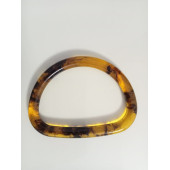 Kemik Görünümlü Kahverengi Akrilik Çanta Sapı - 3