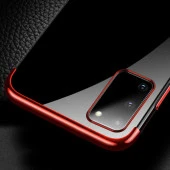 Galaxy S20 Kılıf  Dört Köşeli Lazer Silikon Kapak thumbnail 8