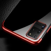 Galaxy S20 Ultra Kılıf  Dört Köşeli Lazer Silikon Kapak thumbnail 10