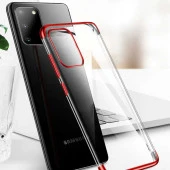 Galaxy S20 Kılıf  Dört Köşeli Lazer Silikon Kapak thumbnail 12