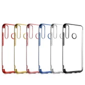 Huawei P40 Lite E Kılıf Dört Köşeli Lazer Silikon Kapak - 9