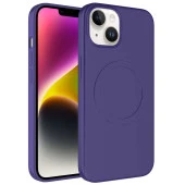 Apple iPhone 14 Plus Kılıf Magsafe Wireless Şarj Özellikli Pastel Renk Silikon  Plas Kapak thumbnail 1