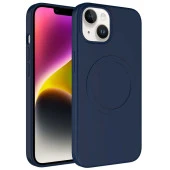 Apple iPhone 14 Plus Kılıf Magsafe Wireless Şarj Özellikli Pastel Renk Silikon  Plas Kapak thumbnail 3