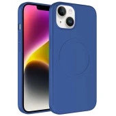 Apple iPhone 14 Plus Kılıf Magsafe Wireless Şarj Özellikli Pastel Renk Silikon  Plas Kapak thumbnail 10