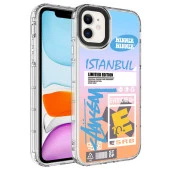 Apple iPhone 12 Kılıf Kamera Korumalı Renkli Desenli Sert Silikon  Korn Kapak thumbnail 9
