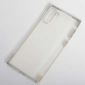 Galaxy Note 10 Kılıf  Dört Köşeli Lazer Silikon Kapak thumbnail 1