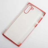 Galaxy Note 10 Kılıf  Dört Köşeli Lazer Silikon Kapak thumbnail 5