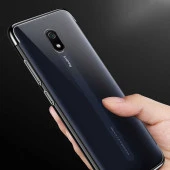Xiaomi Redmi 8A Kılıf  Dört Köşeli Lazer Silikon Kapak thumbnail 10