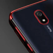 Xiaomi Redmi 8A Kılıf  Dört Köşeli Lazer Silikon Kapak thumbnail 11