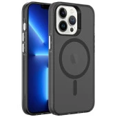 Apple iPhone 13 Pro Max Kılıf  Magsafe Şarj Özellikli Buzlu Transparan C-Pro Sert Kapak thumbnail 6