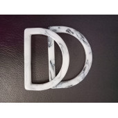 D Model Akrilik Yassı Beyaz Çanta Sapı - 2