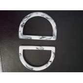 D Model Akrilik Yassı Beyaz Çanta Sapı - 3