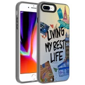 Apple iPhone 8 Plus Kılıf Desenli  Dragon Sert Kapak thumbnail 1