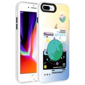 Apple iPhone 8 Plus Kılıf Desenli  Dragon Sert Kapak thumbnail 4