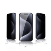 Apple iPhone 15  Rika Premium Privacy Temperli Cam Ekran Koruyucu thumbnail 6