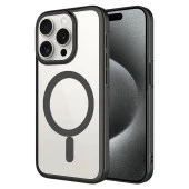 Apple iPhone 15 Pro Max Kılıf Wireless Şarj Özellikli Sert PC  Mat Riksos Magsafe Kapak thumbnail 2