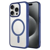 Apple iPhone 15 Pro Max Kılıf Wireless Şarj Özellikli Sert PC  Mat Riksos Magsafe Kapak thumbnail 3