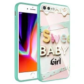 Apple iPhone 7 Plus Kılıf Kamera Korumalı Desenli Sert Silikon  Epoksi Kapak thumbnail 3