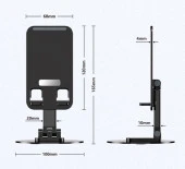 Katlanabilir Telefon Tutucu Stand Yuvarlak Tabanlı - 2