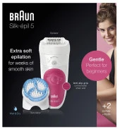 Braun Silk-épil 5 5511 SensoSmart 2'si 1 Arada Kablosuz Epilatör - 1