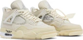 Nike Air Jordan Retro 4 x Off White Sail Erkek Spor Ayakkabı - 8