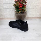 Bestof 074 Siyah-Siyah Sneaker Düz Taban Hafif Rahat Spor Çift Ayakkabısı - 8