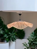 Hasır Avize 85x85  Bohem Avize Jüt Avize Oda Mutfak Salon Avize thumbnail 5