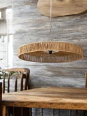 Hasır Avize 85x85 Bohem Avize Jüt Avize Oda Mutfak Salon Avize thumbnail 4