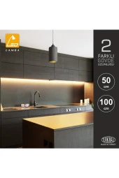 Lambaled Mutfak Tezgahı Led Aydınlatma Beyaz Işık - 100cm Şeffaf thumbnail 7