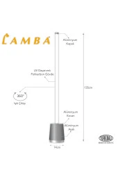 Lambaled Line Dimmer Kumandalı Pixel RGB Antrasit Kasa Lambader thumbnail 3