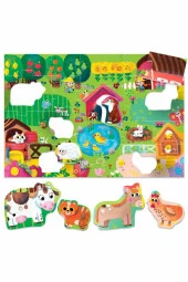 Ecoplay Shaped Puzzle Farm (2-5 YAŞ) - 2