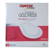 CANSINPLAST YETİŞKİN STERİL GÖZ PEDİ  6,5 X 9,5 CM 50'Lİ 532 - 1