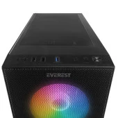 EVEREST 600W FACED-V5 GAMING Mid-Tower PC Kasası - 3