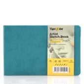 Tigertint Sketch Book Sert Kapaklı Eskiz Defteri 140 gr Yatay A5 80 yp Turkuaz - 2