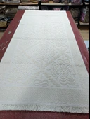Pamuklu Hafif Defolu Bukle Lüks Kilim, Yolluk (80x300)-Krem - 1