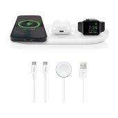 ttec AirCharger Trio 3ü'1 Arada iPhone Apple Watch AirPods Kablosuz Hızlı Şarj Aleti Beyaz - 5