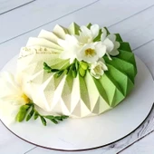 Silikon Yuvarlak Dantel Mousse Kek ve Pasta Kalıbı, Ø:15,6 Cm H: 4,5 Cm - 4