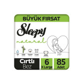 Sleepy Natural Büyük Fırsat Paketi Bebek Bezi 6 Numara Xlarge 85 Adet - 1