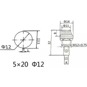 KAAN 5X20 Panel Tipi Cam Sigorta Yuvası - 4