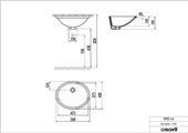 Creavit TP214 Tezgah Altı Oval Lavabo 37X47 cm Beyaz - 2