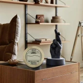 TFA Meteomar Maritime Yeni Nesil Dijital Hava İstasyonu Barometreli 35.1124.53 Sarı Prinç - 5