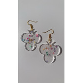 Şeffaf Renkli Yıldız Simli Glitterli Gold Aksesuar İskambilde Sinek Şekil 4 Cm Epoksi Küpe Hediyelik thumbnail 8