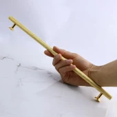 Doruk Kulp 320 mm Altın Gold Metal Mobilya Çekmece Mutfak Dolabı Dolap Kulpları Kapak Kulpu Kulbu thumbnail 3