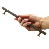 Doruk 192 mm Eskitme Antik Sarı Metal Mobilya Mutfak Çekmece Dolap Dolabı Kulpu Kulbu Kulpları thumbnail 3