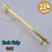 Emir Kulp Gold 224 mm - 22.4 cm Metal Mobilya Mutfak Çekmece Dolap Dolabı Kapak Kulbu Kulpu Kulpları thumbnail 1